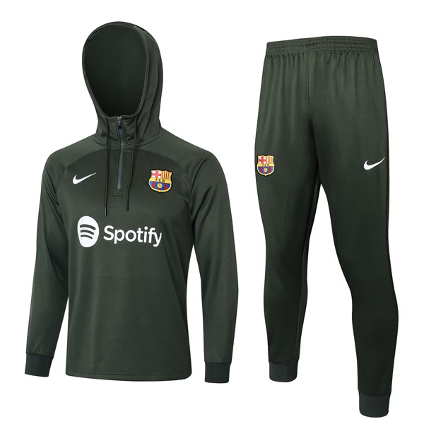 Sweat Shirt Capuche Barcelone 2024 Vert